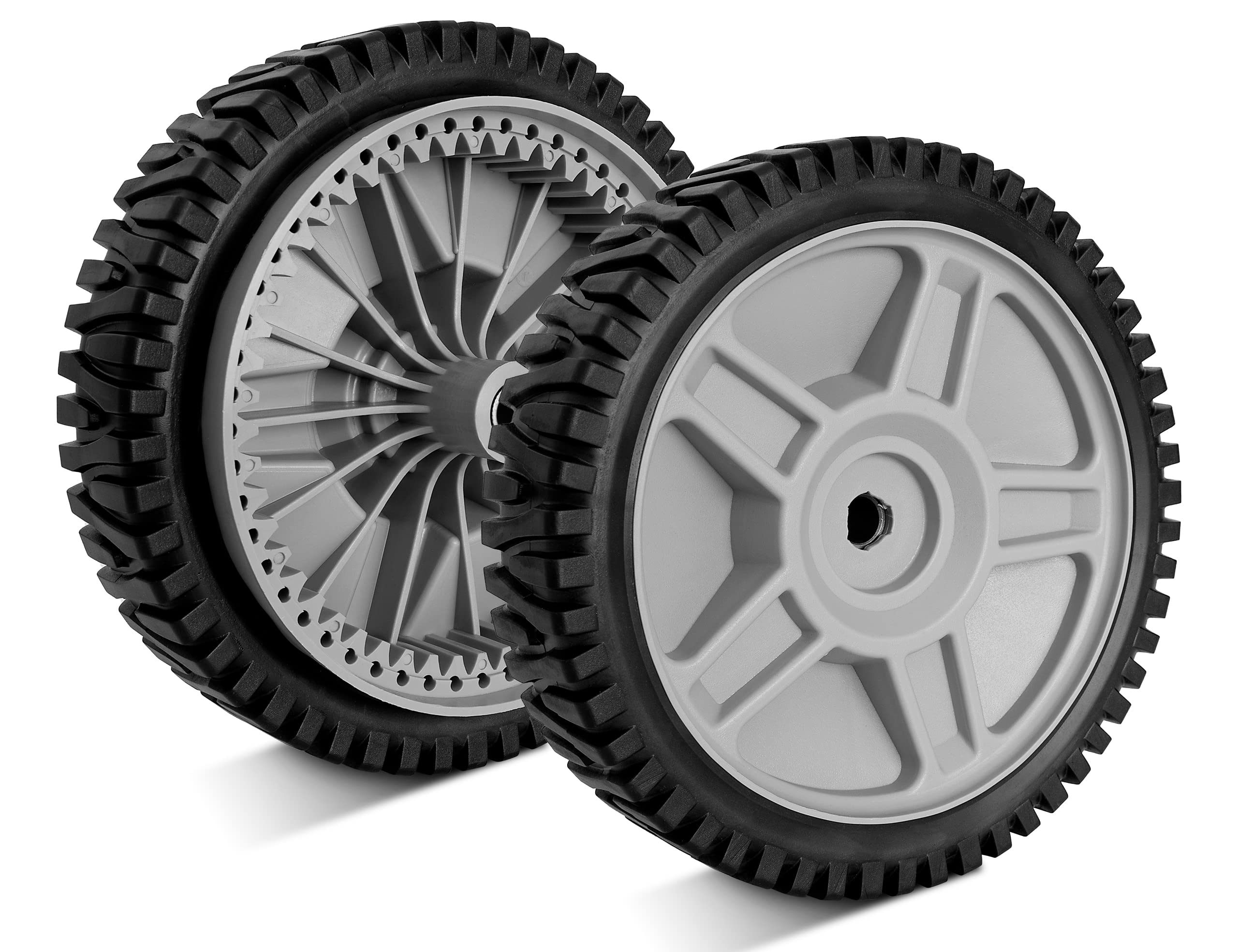 Photo 1 of budrash 8 Inch Front Wheels Replaces for HU 581009202-2 Pack Drive Wheels Tires Compatible with Hon da Black Max Lawn Mower, Craftsman 917376161, HU 7021RES Self Propelled Mower, Replace 193912x460