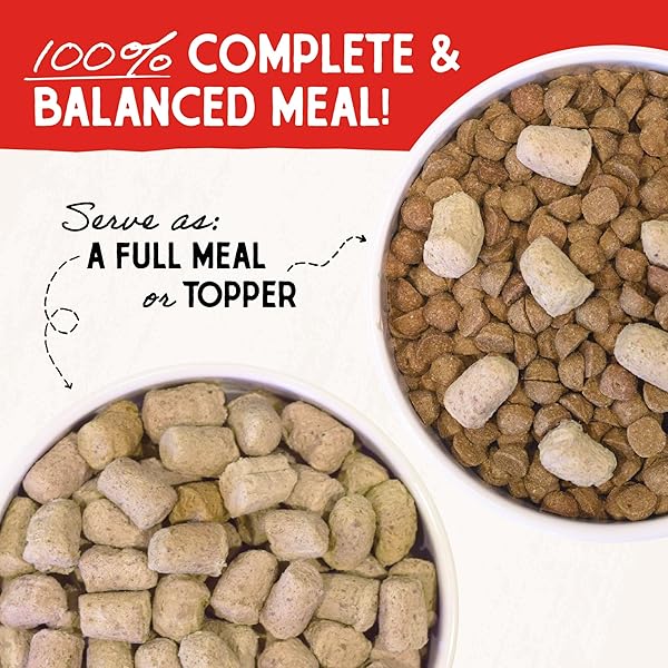 STELLA & CHEWY’S FREEZE DRIED RAW SUPER BEEF MEAL MIXER – DOG FOOD TOPPER FOR SMALL & LARGE BREEDS – GRAIN FREE, PROTEIN RICH RECIPE – 3.5 OZ BAG