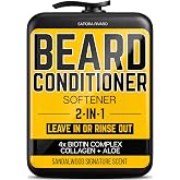 Leave In Beard Conditioner &amp; Softener for Men with Biotin for Beard Growth | Beard Oil, Balm and Wash Companion to Complete Your Beard Kit or Shampoo Conditioner Set and Support Beard Hair Growth