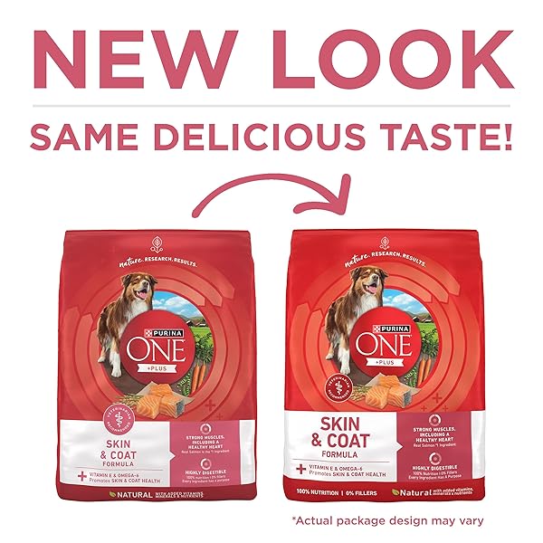 PURINA ONE NATURAL, SENSITIVE STOMACH DRY DOG FOOD, +PLUS SKIN & COAT FORMULA – 16.5 LB. BAG