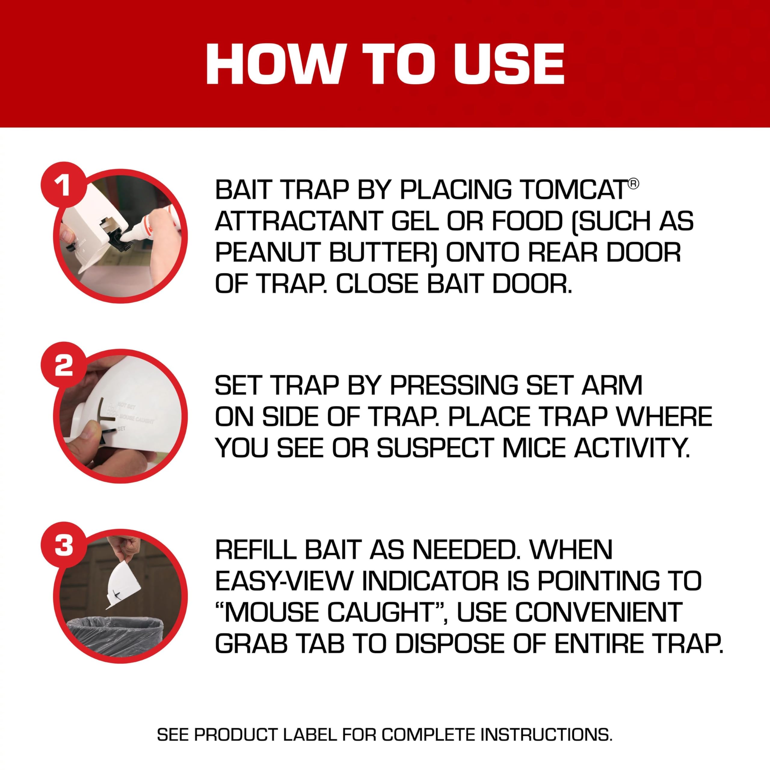 Tomcat Kill & Contain Mouse Trap, Never See a Dead Rodent Again, 2 Traps
