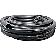 Sealproof Flexible PVC Pipe 1-1/2 Inch Dia Hose 50 FT Length, Black Tubing, Schedule 40, Premium Quality Made in USA
