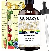 Jasmine Essential Oil, Jasmine Oil 4 Fl Oz 120ML for Diffuser Humidifier Yoga Cleaning DIY Candle Soap Making Essential Oils