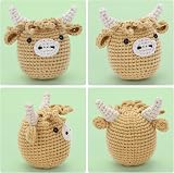 CROCHET BOX Complete Crochet Kit for Beginners Highland Cow Kit with Tutorial view 2