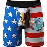 Shinesty Long Leg Boxer Briefs for Men - Support Ball Hammock Underwear | Mens Underwear With Ball Pouch, Moisture Wicking, Non-chafing, Breathable, Modal Underwear, No-roll Waistband, Anti Ride Up