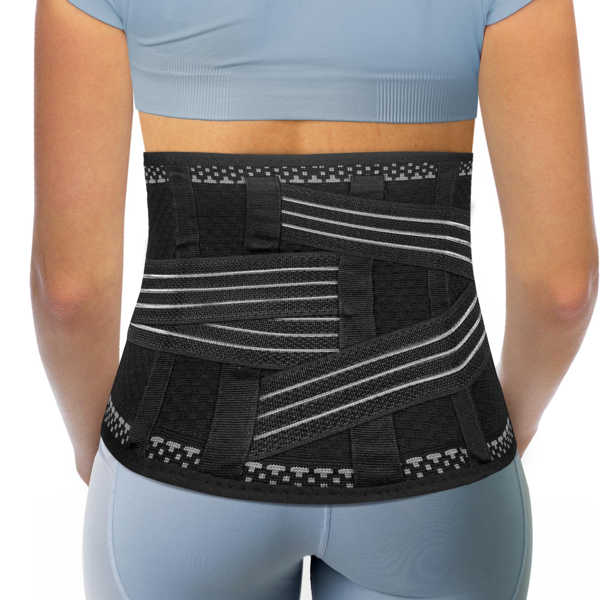 ORTONYX Back Brace for Lower Back Pain, Back Support Belt for Women & Men, Breathable Lower Back Brace with Lumbar Pad, Lower Back Pain Relief for Herniated Disc, Scoliosis, Sciatica/Black XS-M