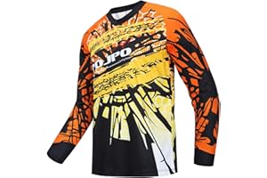 Weimostar Men's Cycling Jersey MTB T Shirt Long Sleeve Mountain Bike Motorcycle Outdoor Bicycle Clothes