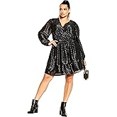 City Chic Womens Citychic Plus Size Dress Sexy Glimmer