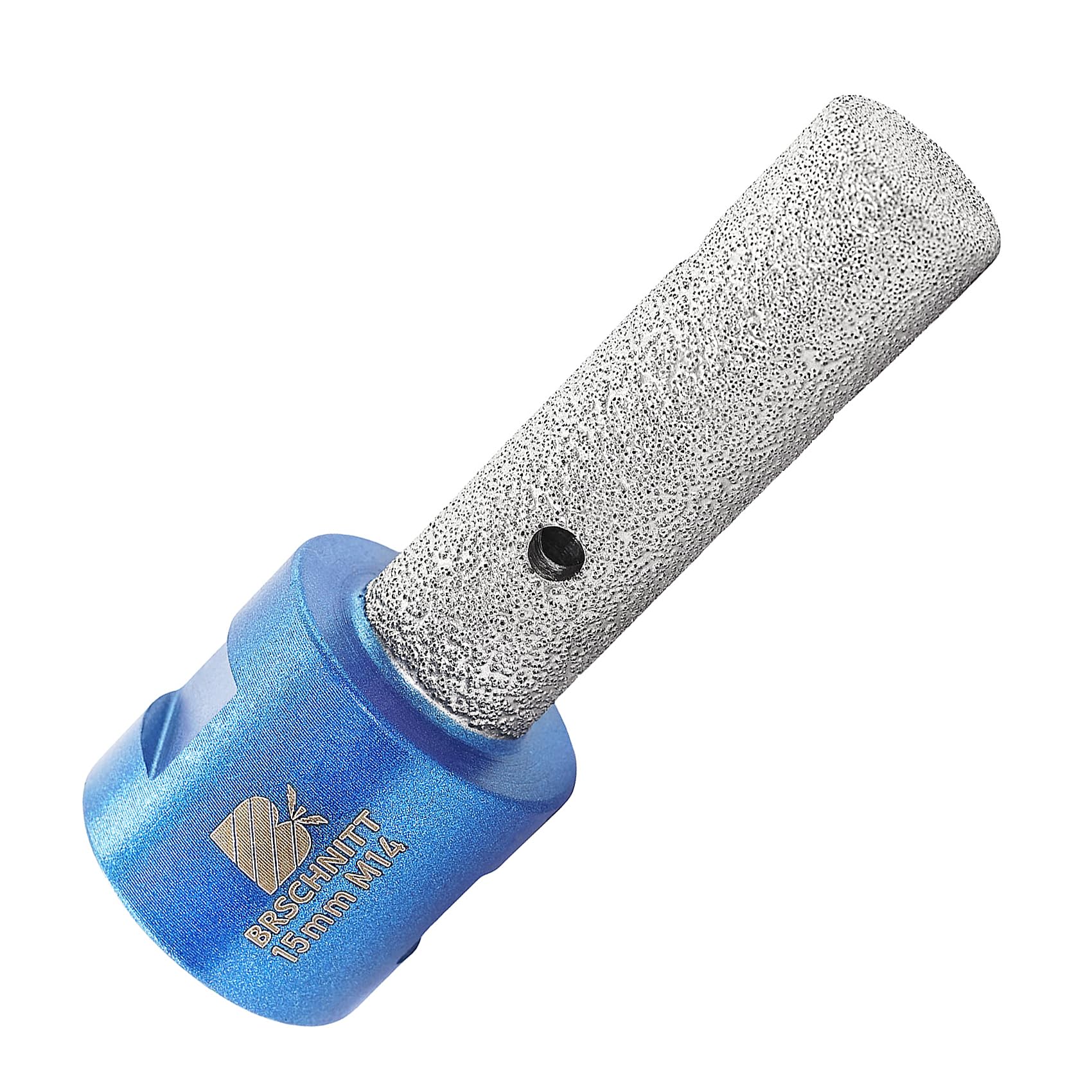 Diamond Finger Milling Bits - BRSCHNITT 15mm Dry Core Drill Bit for Enlarging Shaping Existing Holes of Porcelain,Hard Ceramic,Granite,Marble with M14 Thread