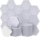 TONOR 48 Pack Hexagon Acoustic Panels Self-Adhesive 30x26x0.9cm Grey