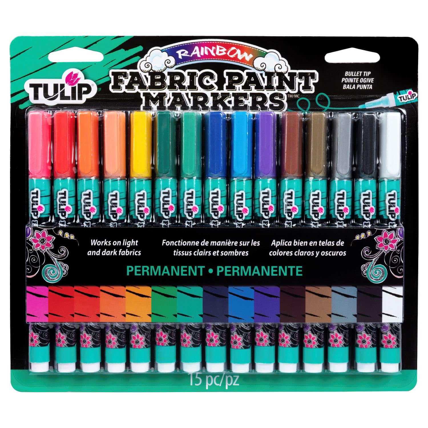 I Love To Create Tulip Fabric markers Opaque 15pcs