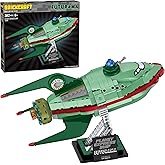 Brickcraft Futurama Planet Express Ship Brick Building Kit (382-Piece Set), Sci-Fi Collectible Display Model, Futuristic Toy Brick Set for Adults, Teens, and Fans of Animated TV