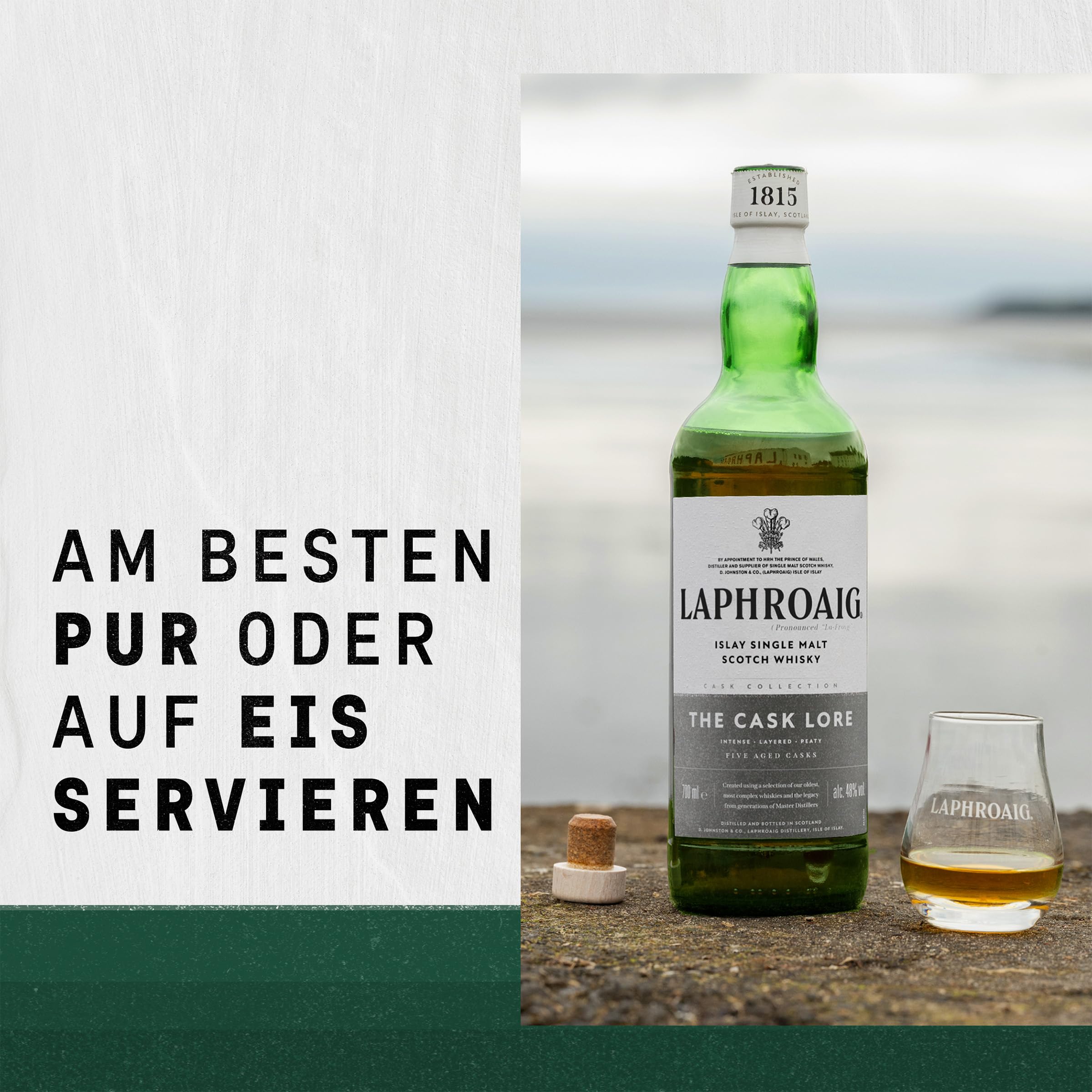 Laphroaig Lore | Islay Single Malt Scotch Whisky | mit Geschenkverpackung | reich und tiefgründig | mit einzigartigem Torfrauch | 48% Vol | 700ml Einzelflasche 5