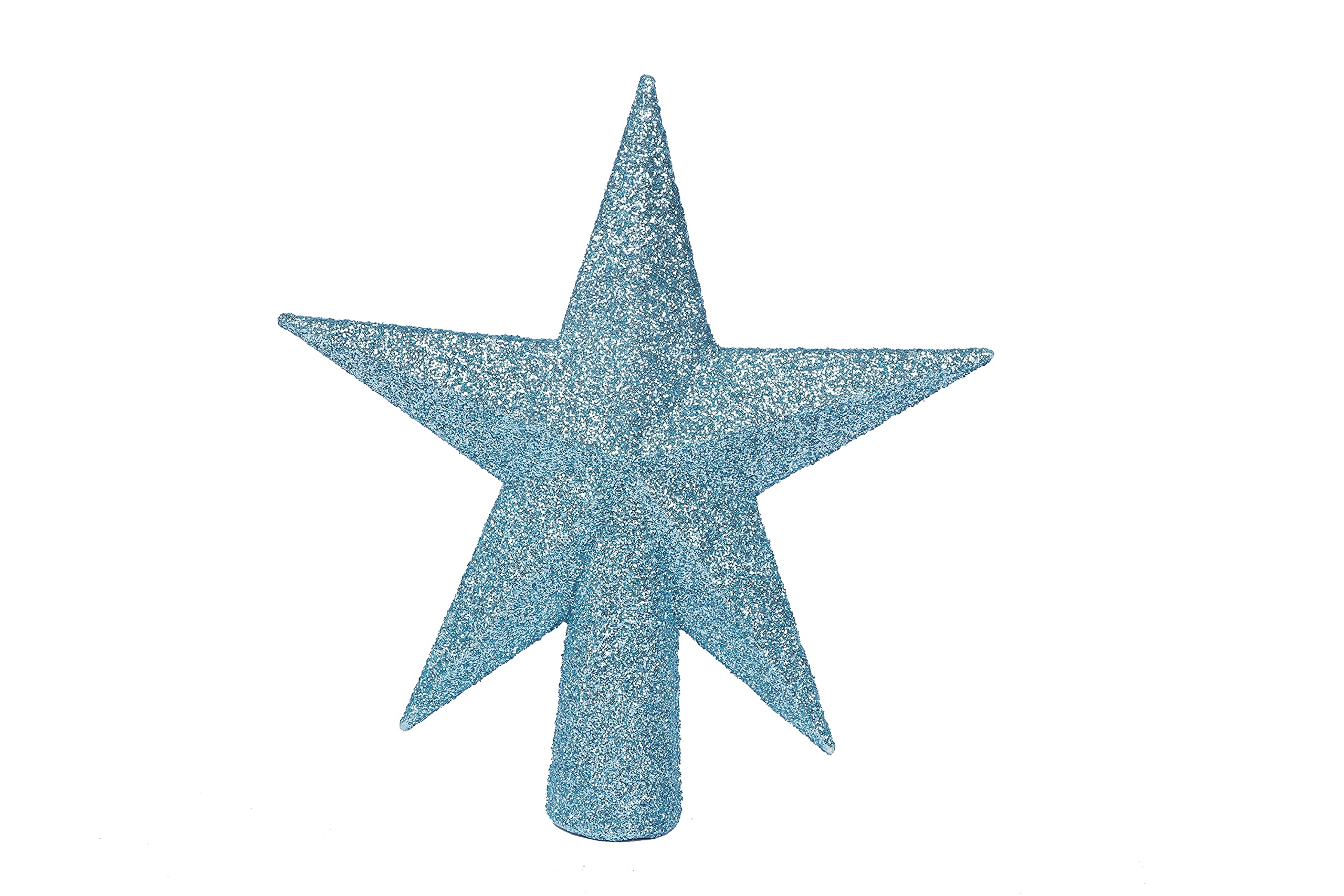 YYCRAFT Glitter Star Tree Topper 6 Inch Christmas Decoration-Blue — image 1