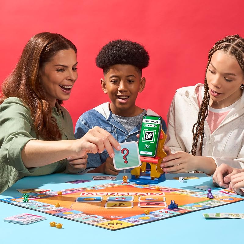 , Monopoly Banca Virtual, Juego Electrónico Familiar, App Gratuita, Fiestas con Familia y Amigos, Inversión y Estrategia, Juego de Mesa para Niños y Niñas de 8 Años o Más