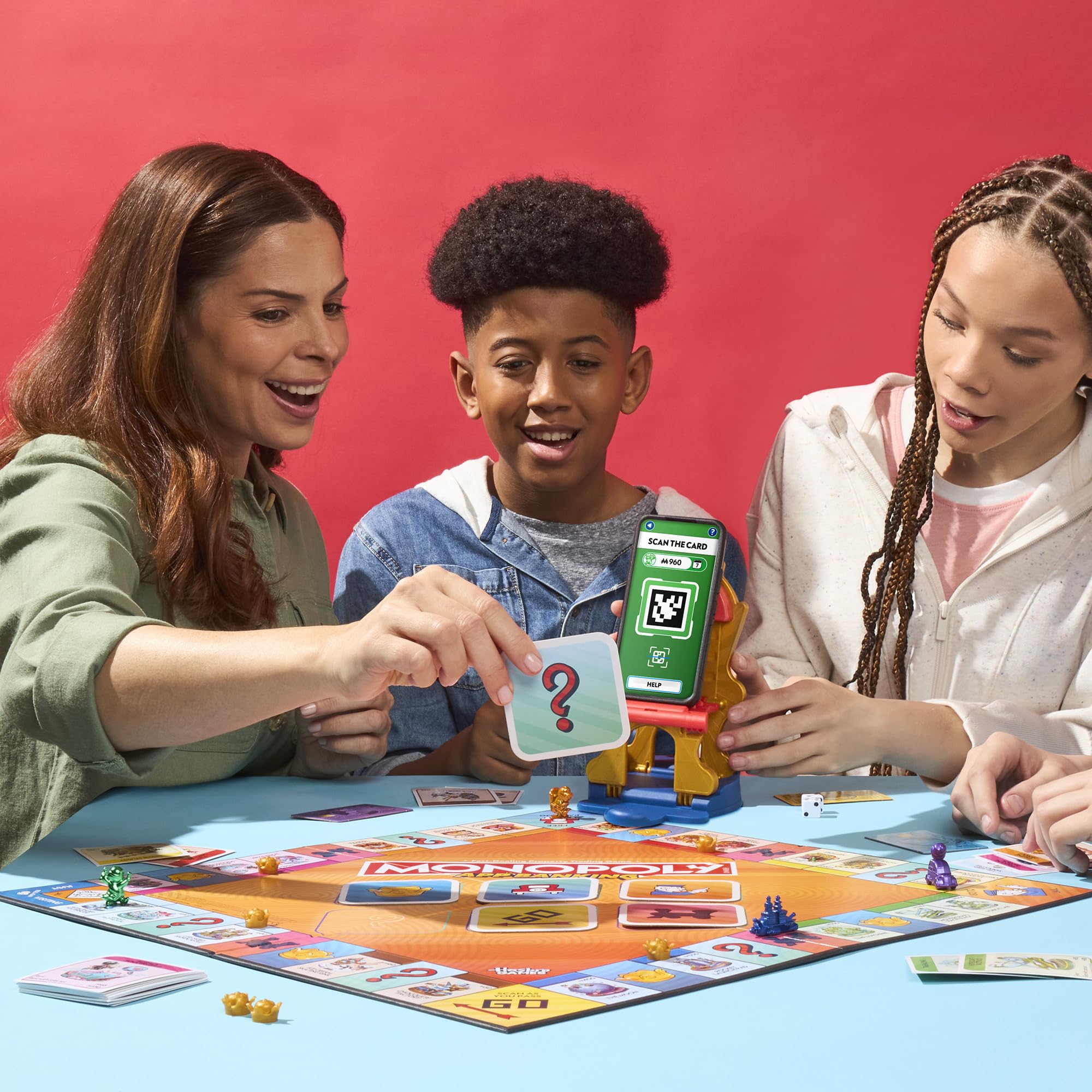 Monopoly App Banking Board Game | App-Enabled Game | Links to Smart Devices | Ages 8+ | 2 to 6 Players | 45 Mins. | Family Games for Kids