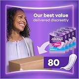 Always Discreet Incontinence Pads Long 80 Pads 4 x 20 Monthly Pack view 7