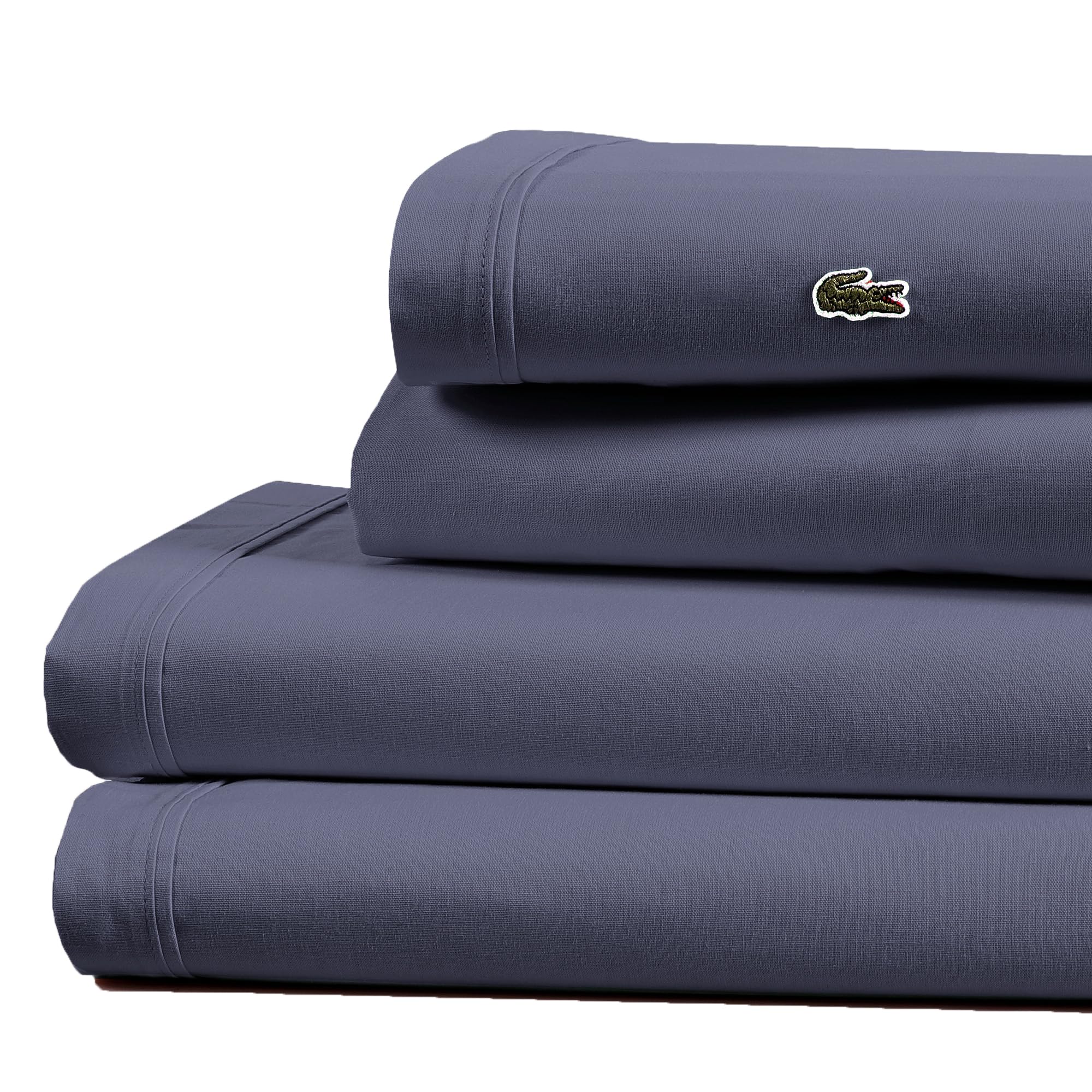 Lacoste Sheet Set, Cotton, Vintage Indigo, Full