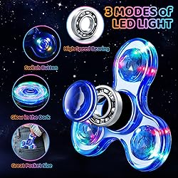 Fidget Spinner for Kids 2 Pack, Light up Sensory