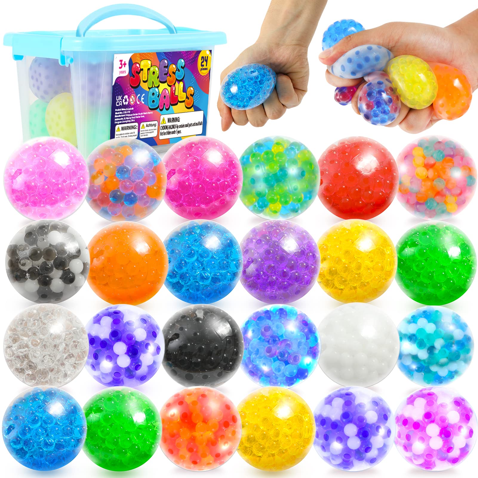 Mua KLT Stress Balls Bulk Adults: 24Pack Fidget Toys Squishy Ball ...