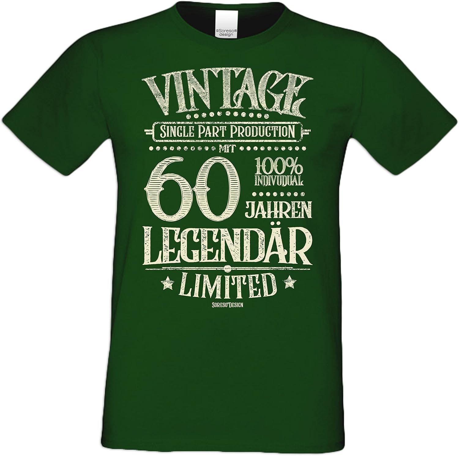 Geburtstagsgeschenk Männer Herren Sprüche TShirt mit 60 Jahren