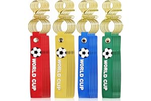 24PCS World Cup Soccer Keychain for Boys and Fans World Cup Keychain Football Team Reward Party Favors Soccer Key Chain Bulk 