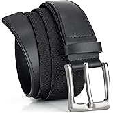 LALATCH Elastic Braided Belt for Men, Stretch Woven Golf Belt, No-Hole Lightweight Belt for Jeans Pants Shorts