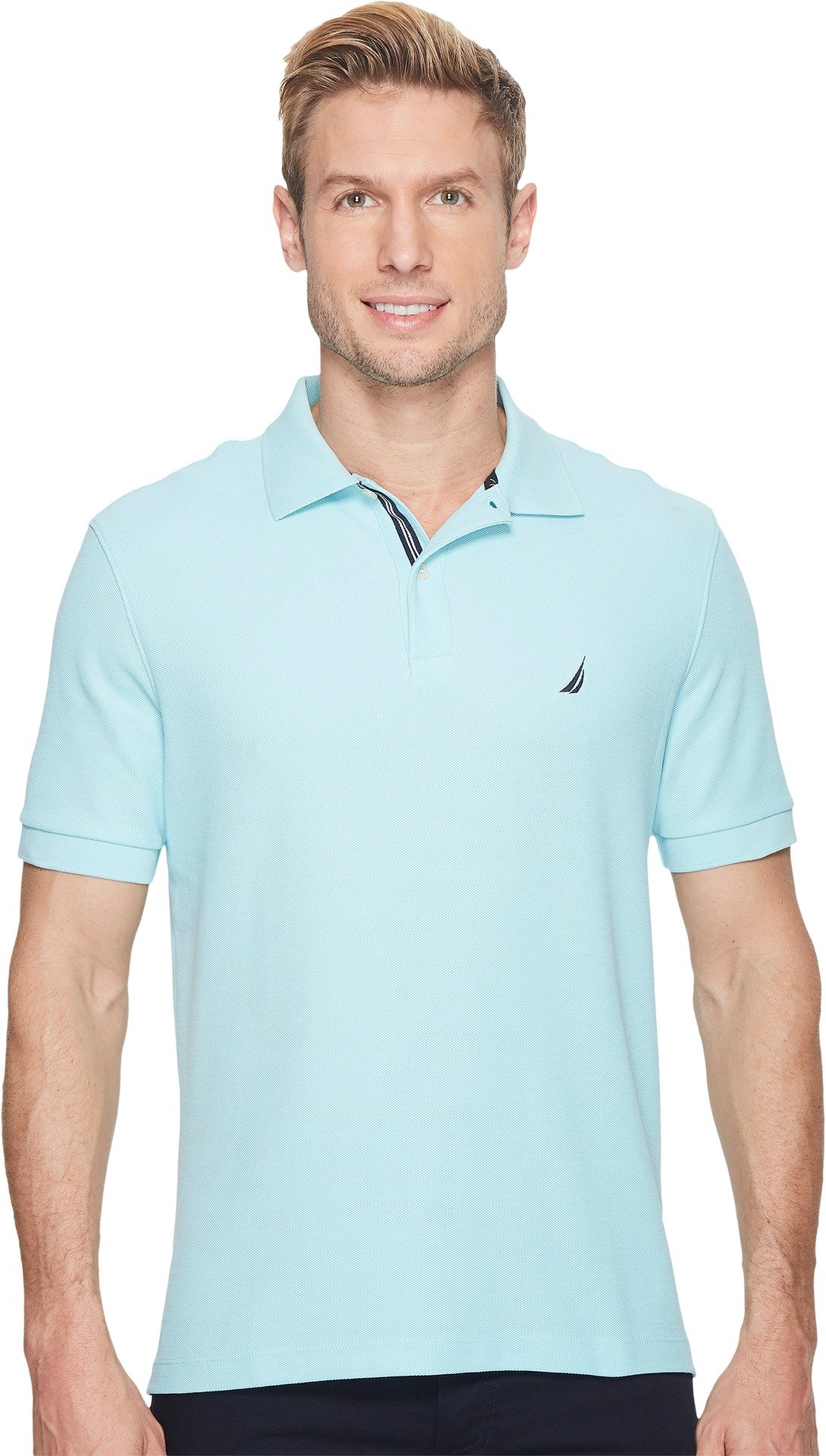 Nautica Men's Classic Short Sleeve Solid Polo Shirt