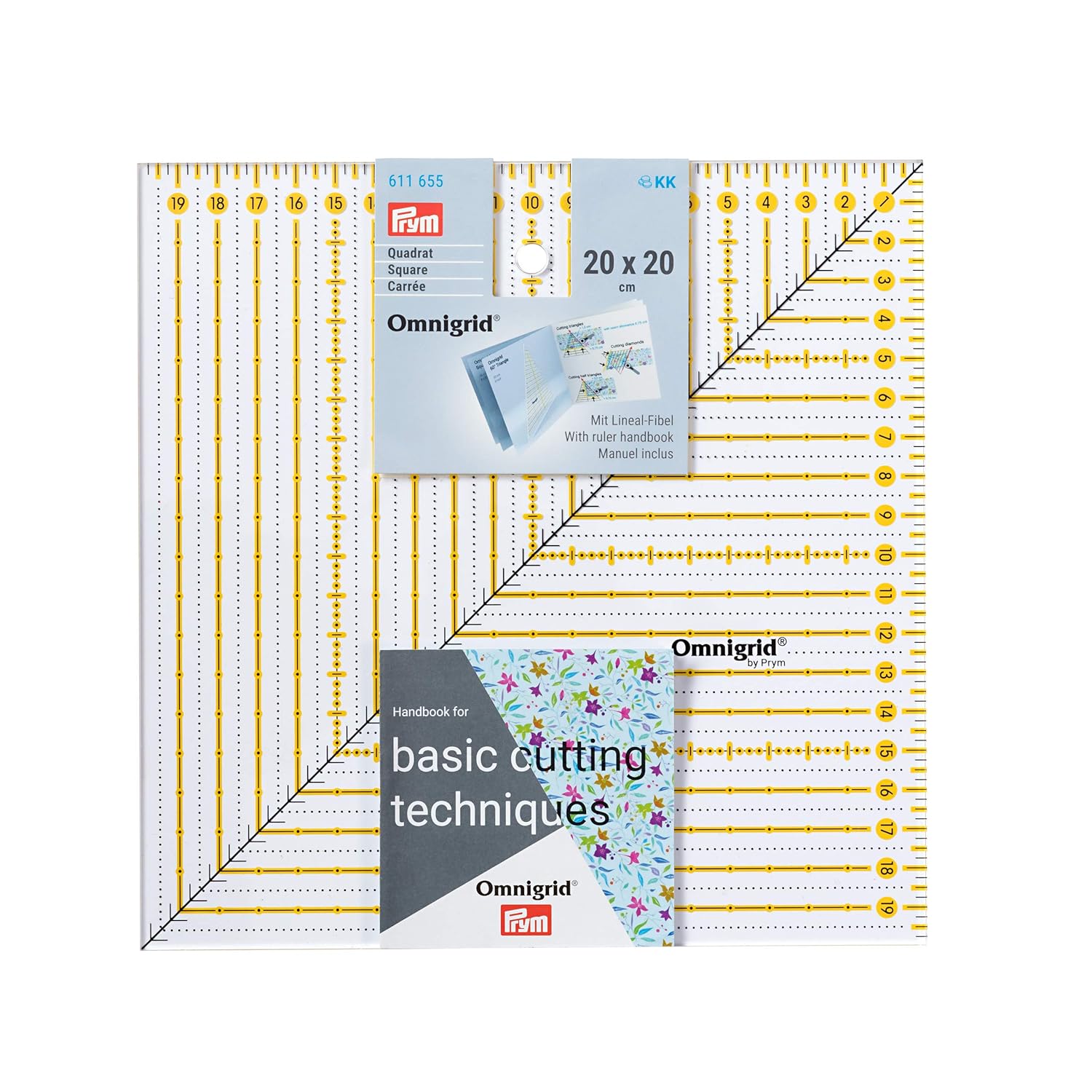 Patchwork Ruler Square 20 cm x 20 cm Omnigrid Amazon.co.uk Kitchen & Home