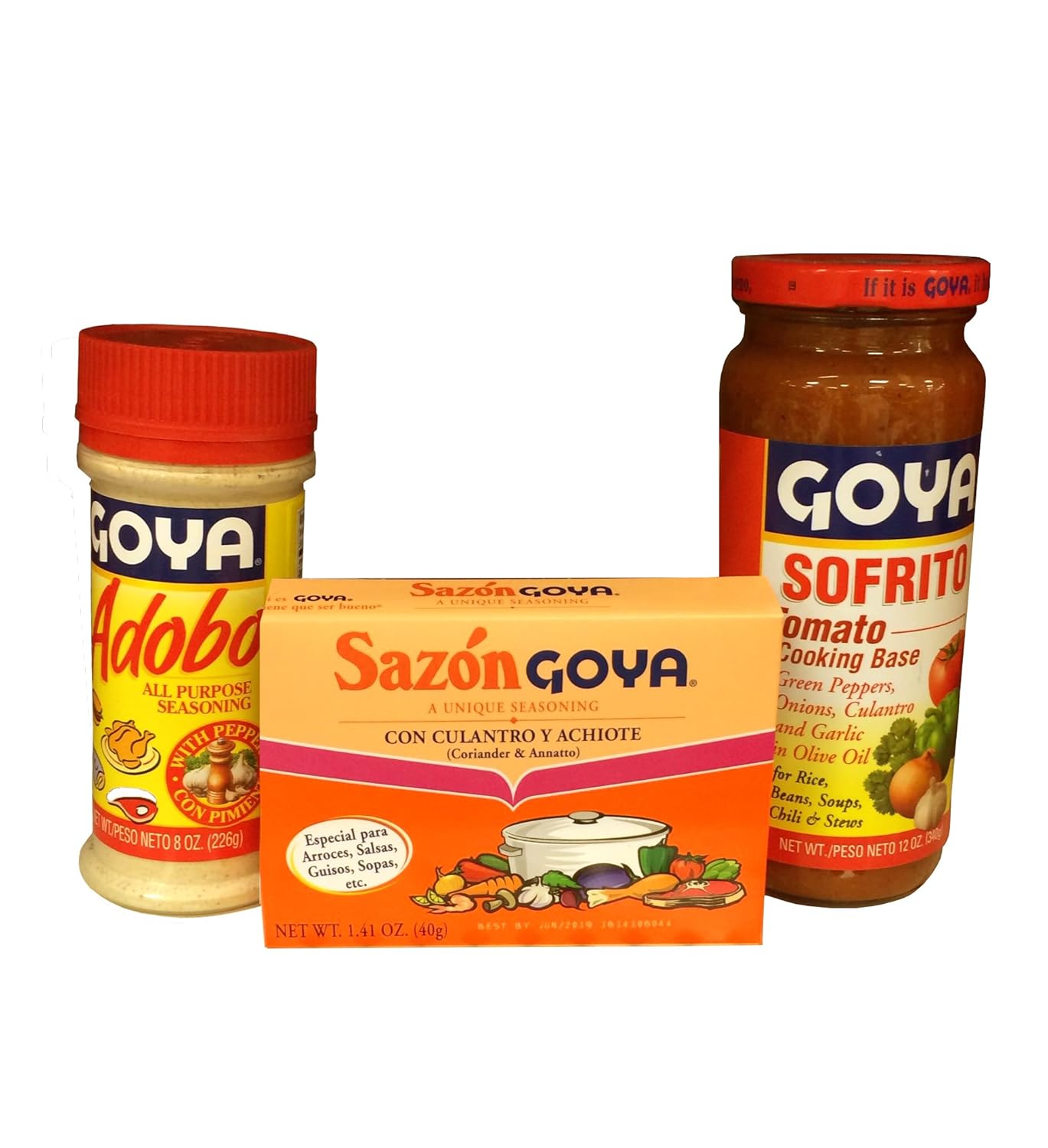 Goya Spanish Seasoning Bundle Adobo 