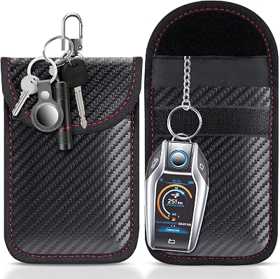 lanpard Faraday Pouch 2 Pack Car Key Signal Blocker RFID Protection
