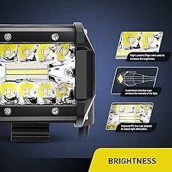 Nilight Led Light Pods 2PC 4Inch 60W Flood Spot