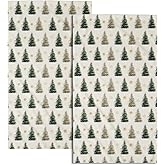 ABSOP Winter Hand Towels for Bathroom Xmas Tree Pattern Soft Bath Towel 14.4 x 28.3 Inch Green Towels Set of 2 Christmas Holiday for Bathroom Kitchen Decorative Towel Hotel Gym Spa Towels