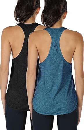 icyzone Yoga Sport Tank Top Damen Racerback Lauftop Fitness Running Shirt Oberteile