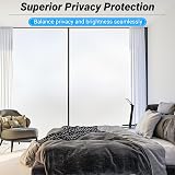 Funfox Frosted Window Film Privacy Vinyl 90x200cm Static Cling UV Protection view 2