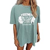 CSDAJIO Women's Graphic Oversized Tshirt Vintage Half Sleeve Round Neck Baggy Tee Summer Casual Tunic Shirt