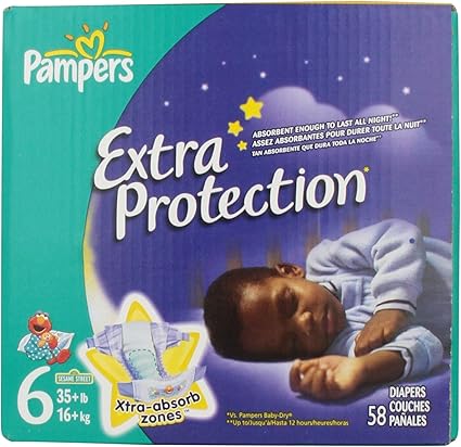 pampers nighttime diapers size 6