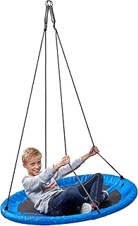 Nestschaukel 110 cm blau Garten-Schaukel 150 kg TÜV Rheinland GS Mehrkindschaukel