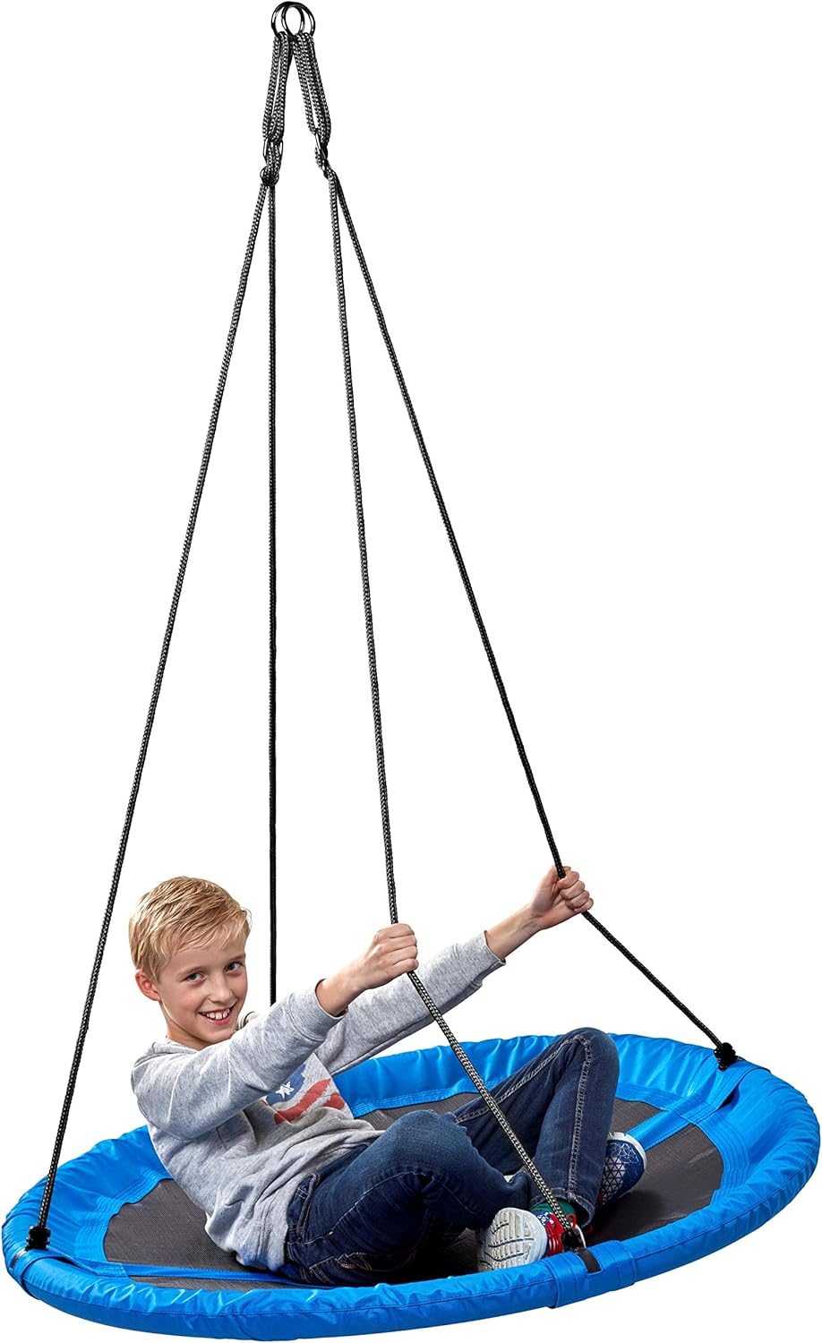 Nestschaukel 110 cm blau Garten-Schaukel 150 kg TÜV Rheinland GS Mehrkindschaukel