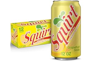 Squirt Soda, Grapefruit, 12 Fl Oz Cans, 12 Pack