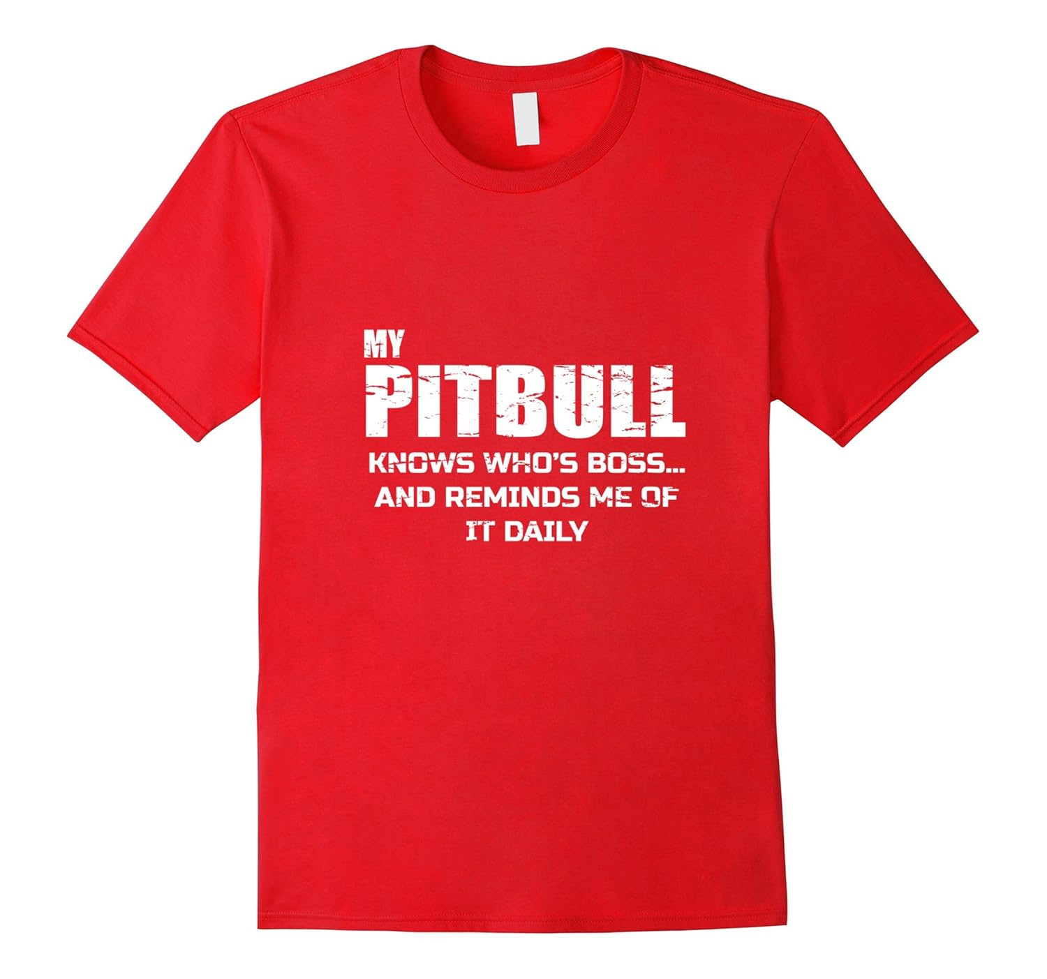 Funny Tshirts About Dogs My Pitbull Owns Me-ANZ