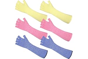 JenPen 3 Pairs Protective Arm Sleeves Arm Protectors for Thin Skin and Bruising Cut Resistant Sleeve Level 5 Burn Protection
