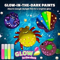 EPUMP Shell Painting Kit for Kids - Glow in The