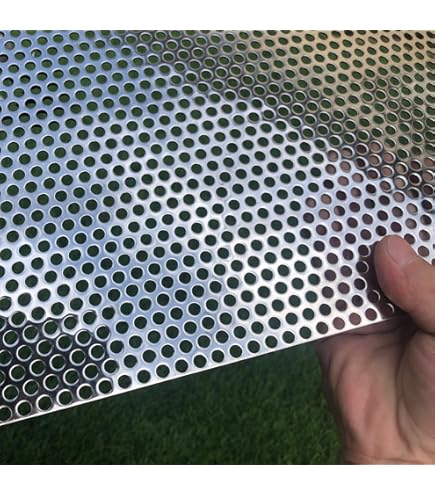 PATIKIL 7.9" X 3.9" 304 Stainless Steel Perforated Sheet, 2pcs - View #7