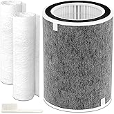 Dssuta HP200 HP201 HP202 Replacement Filter Compatible with Shark HP200 Series, HP202 HP201 HP232 HP302, UA205 and HC502 Air Filter Replacement, Compare Part HE2FKBAS, HE2FKBASMB