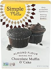Simple Mills Almond Flour Baking Mix, Chocolate Muffin & Cake Mix - Gluten Free, Plant Based, Paleo Friendly, 11.2 Ounce (Pac
