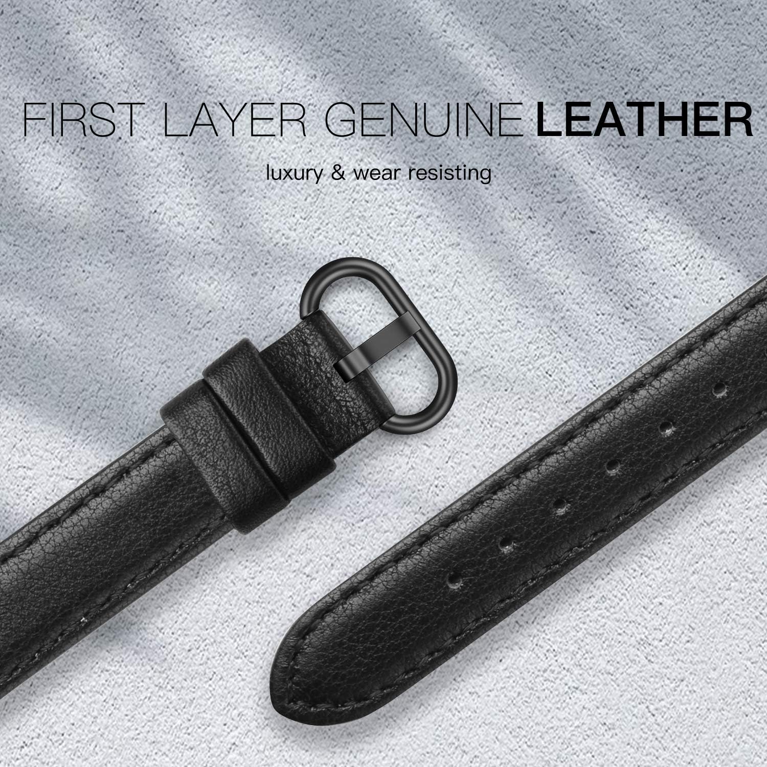 PARMPH Leather Band Compatible for iWatch 38mm 40mm 41mm 42mm(Series 10) - Image 3