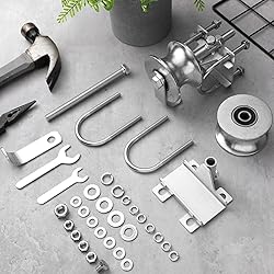 MorningRo 2 Pack Sliding Gate Rollers Rear Pipe