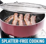 Zulay Large 29CM Frying Pan Splatter Screen - Stainless Steel Grease Guard view 5