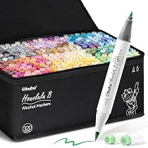 Ohuhu Bamboo Marker Organizer - Stylish Storage for 224 Markers